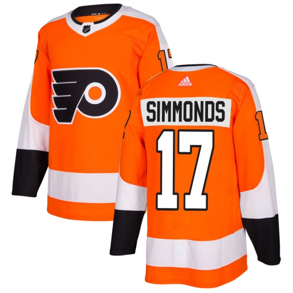 Men's Adidas Philadelphia Flyers #17 Wayne Simmonds Orange Stitched NHL Jersey